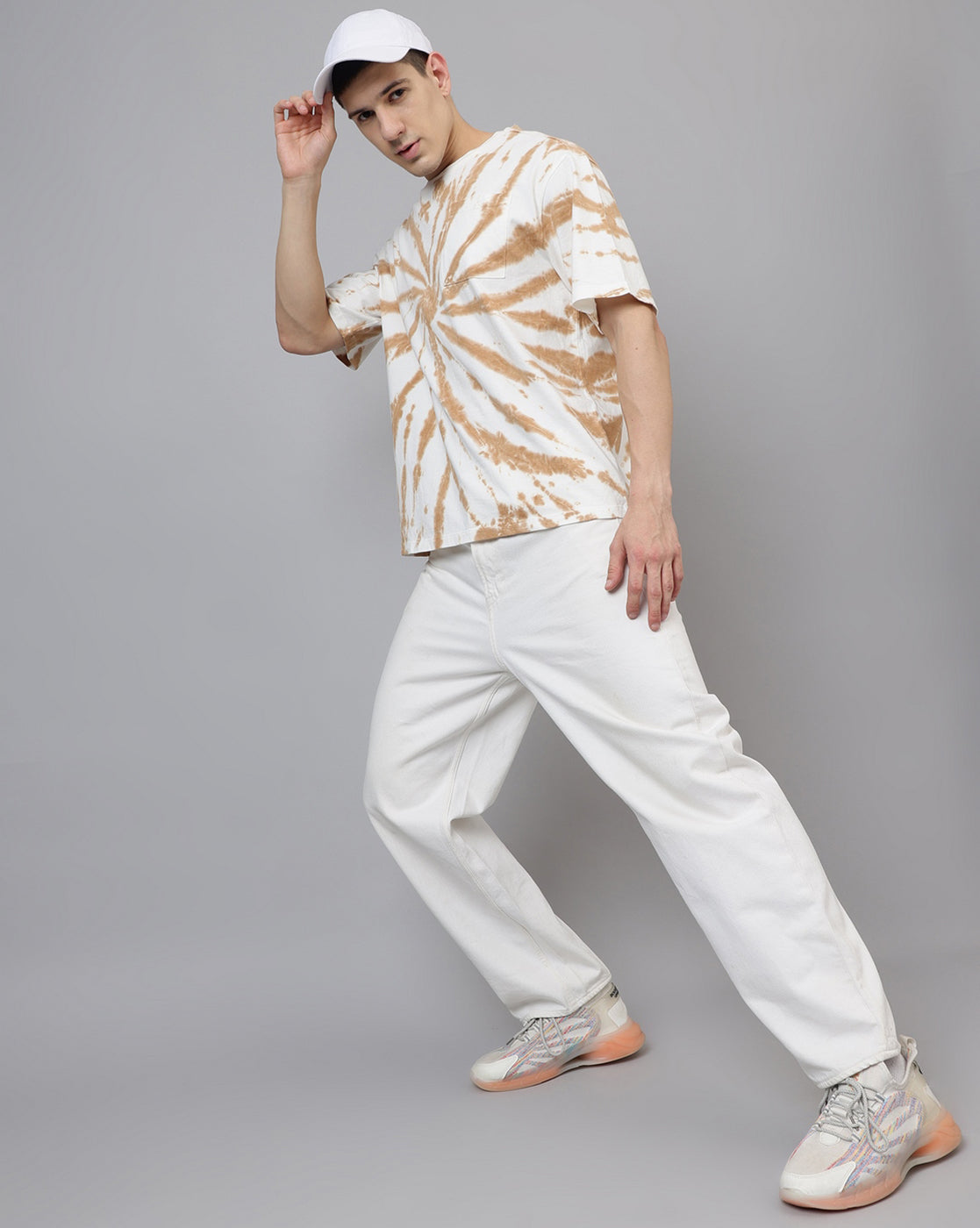 Tie Die Printed Oversize Tshirt For Men