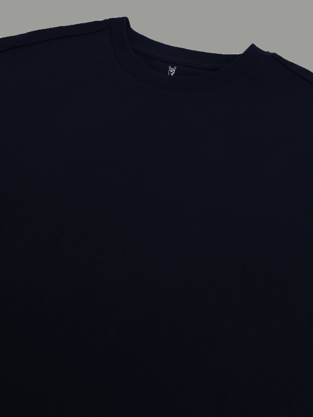 Solid Blue Oversized Tshirt For Men