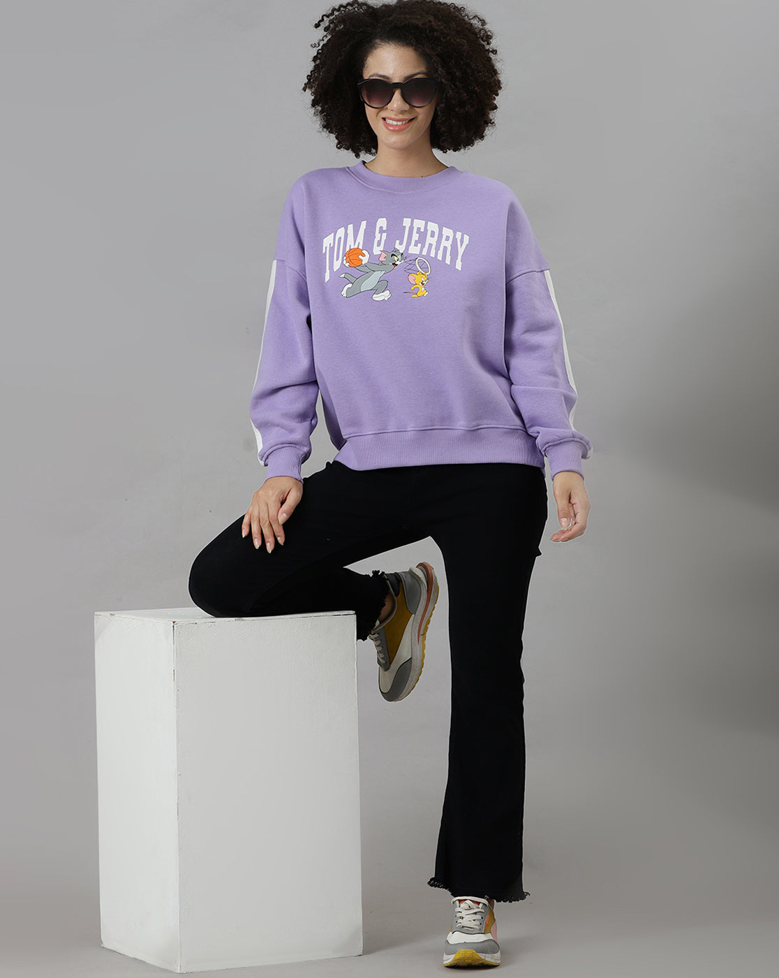 Tom & Jerry Oversized Sweatshirt Women