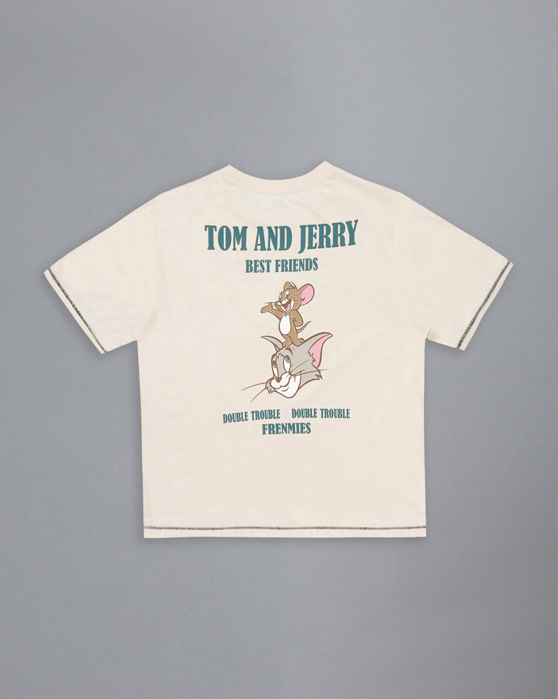 Tom & Jerry Printed Regular Fit Tshirt For Women