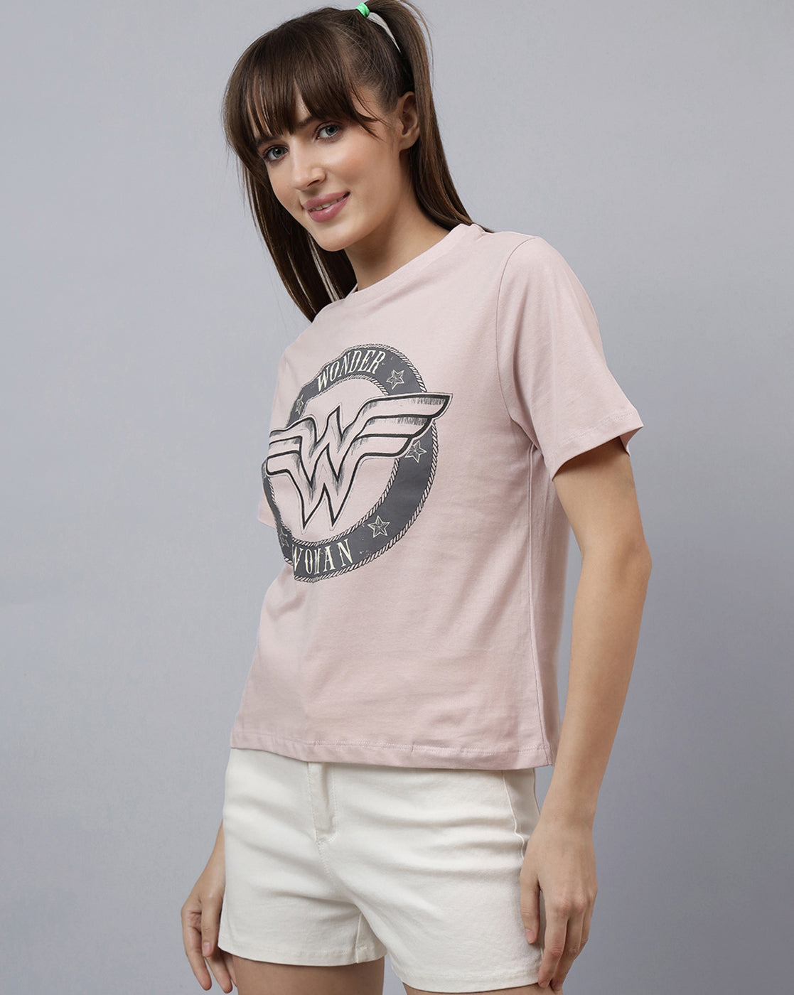 Wonder Woman Printed Regular Fit Tshirt For Women
