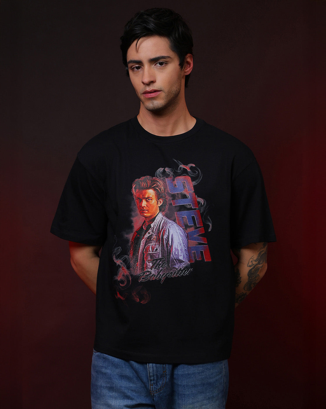 Stranger Things Steve Harrington The Babysitter Oversized Tshirt Unisex