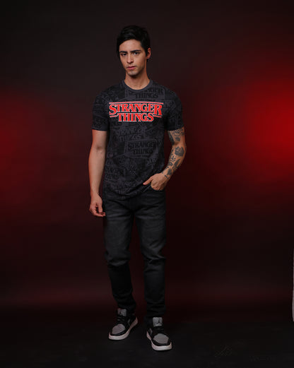 Stranger Things Regular Fit Tshirt  Men