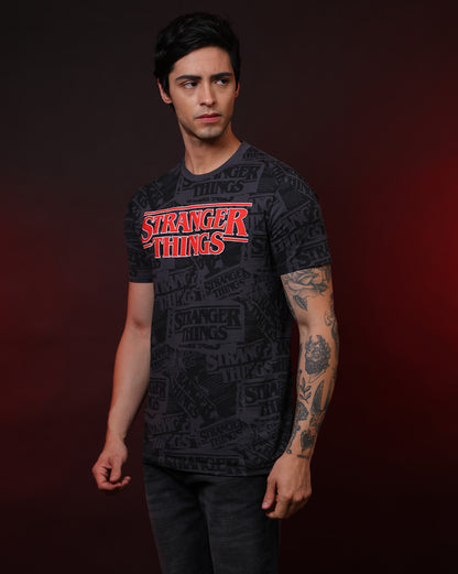 Stranger Things Regular Fit Tshirt  Men