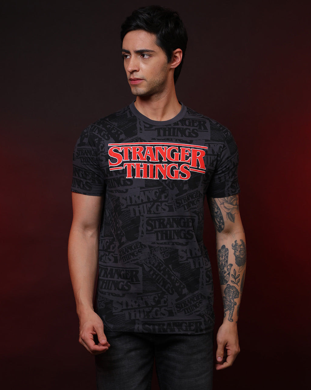 Stranger Things Regular Fit Tshirt For Men