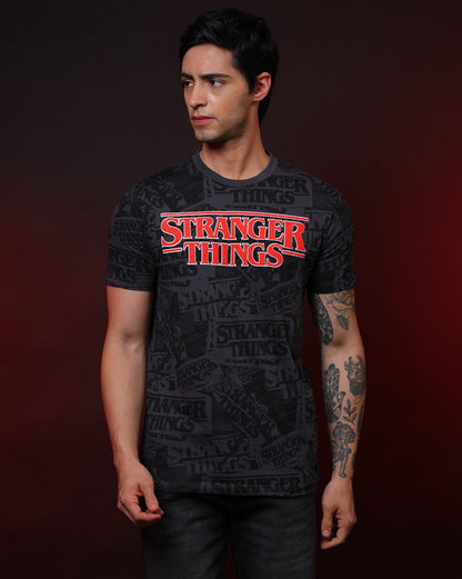 Stranger Things Regular Fit Tshirt  Men
