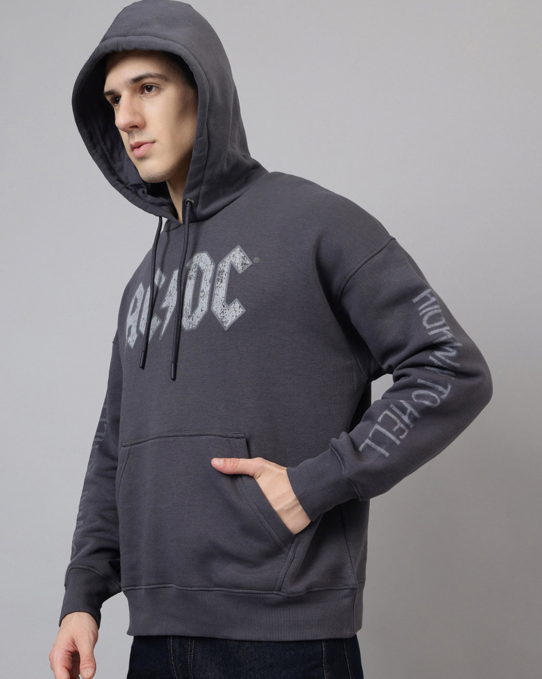 AC/DC Highway To Hell Oversized Hoodie Men