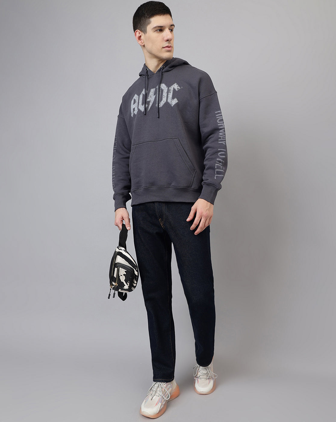 AC/DC Highway To Hell Oversized Hoodie Men