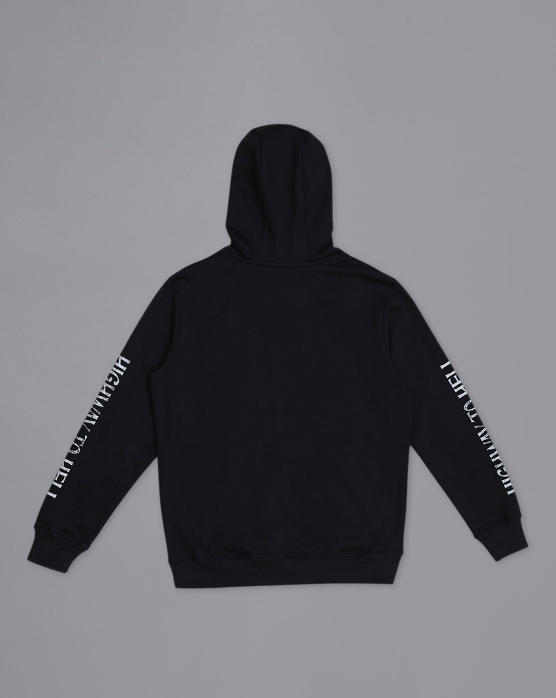 Official AC/DC: Highway To Hell Graphic Printed Regular Fit Black Hoodie For Men