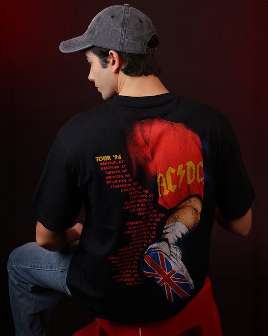 AC/DC Oversized Tshirt For Men
