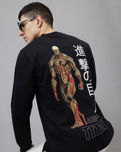 Attack On Titan Colossal Titan Full Sleeve Tshirt Men