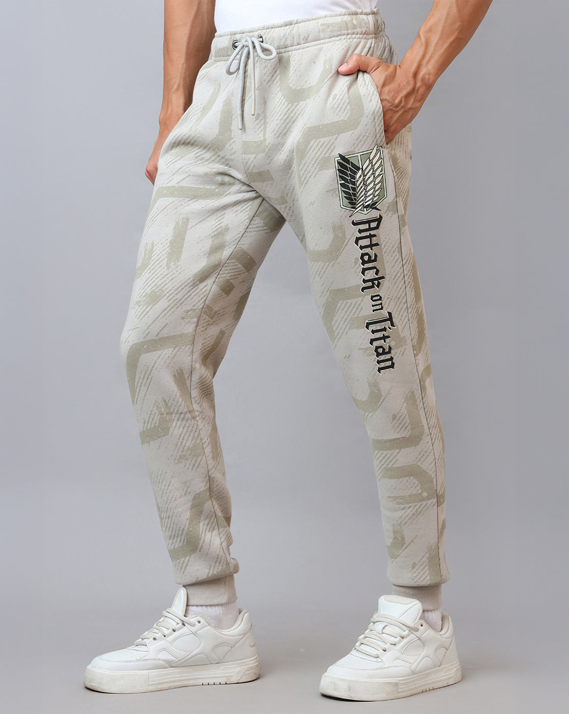Attack On Titan Printed Regular Fit Jogger For Men