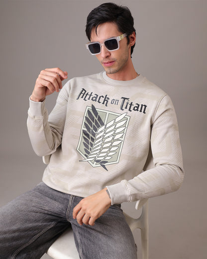 Attack On Titan Regular Fit Sweatshirt  Men