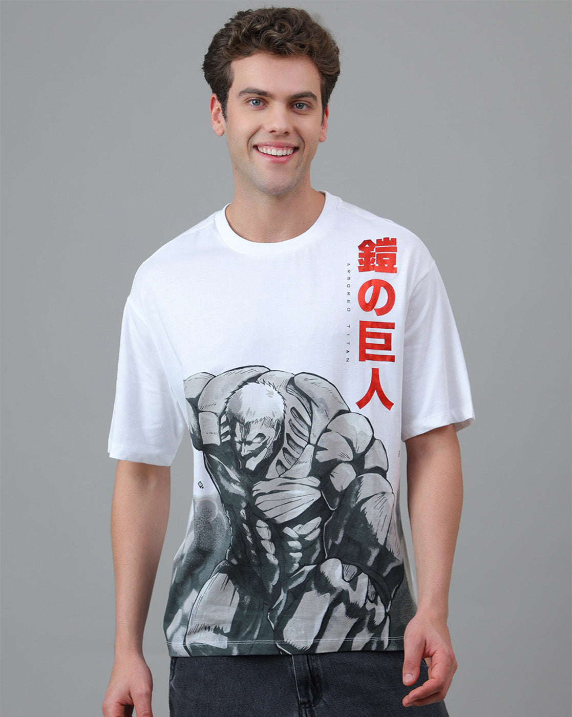 Attack On Titan Printed Oversized Tshirt For Men