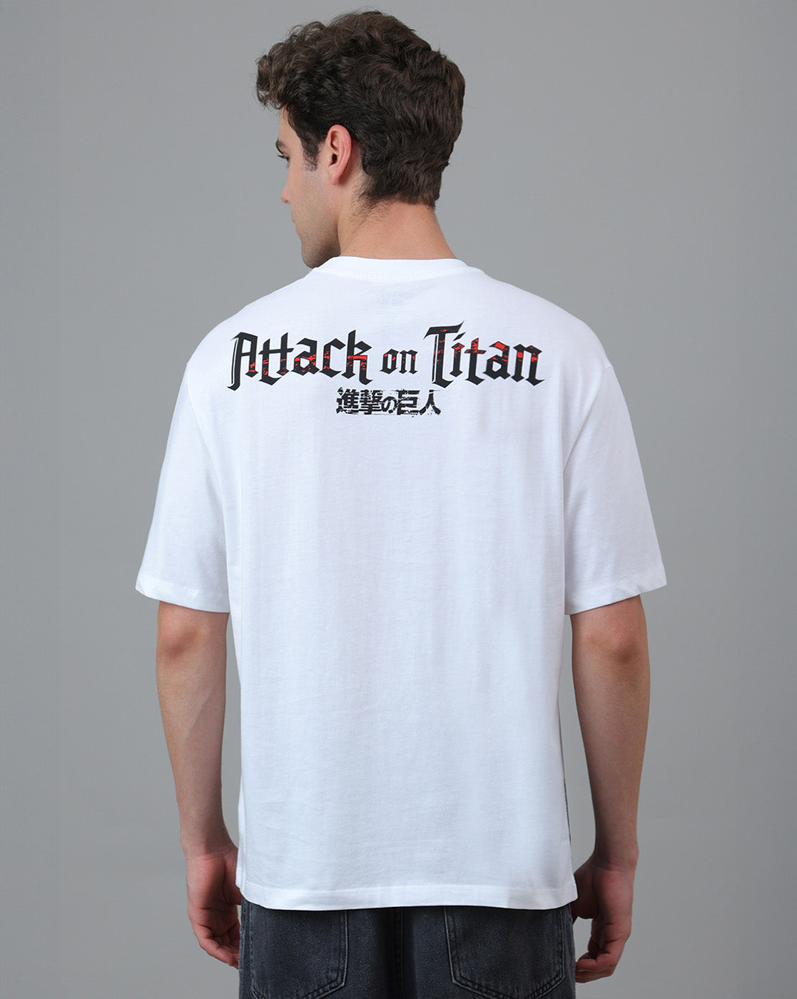 Attack On Titan Printed Oversized Tshirt For Men