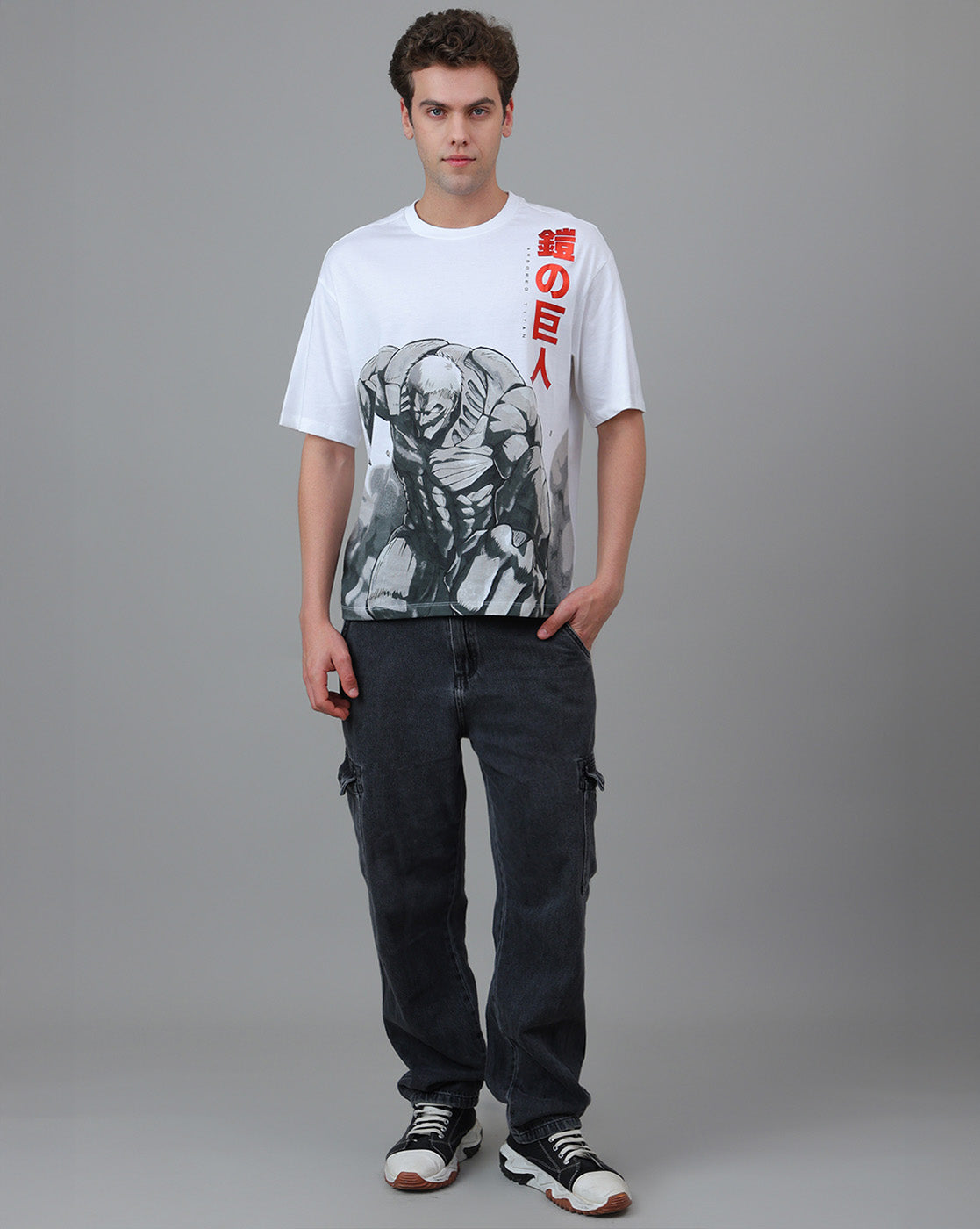 Attack On Titan Printed Oversized Tshirt For Men