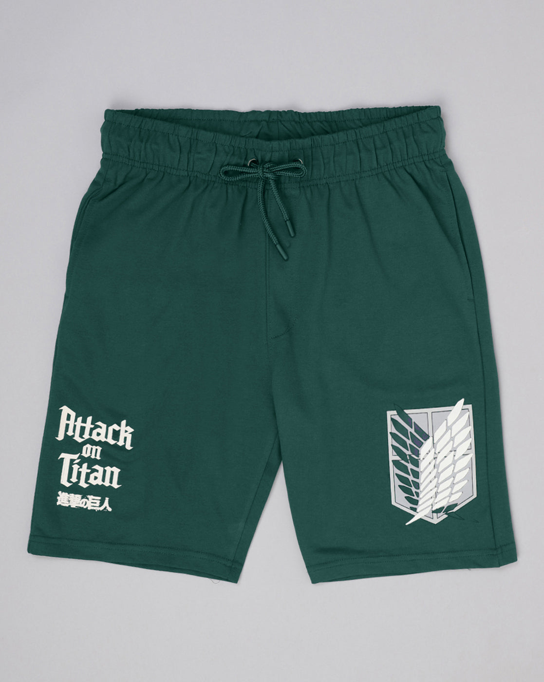 Attack On Titans Printed Regular Fit Shorts For Men