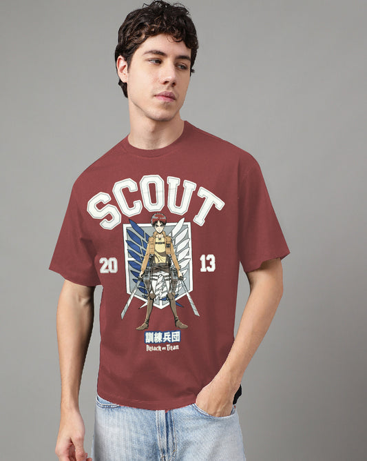Attack On Titan Scout Regiment Oversized Tshirt Men