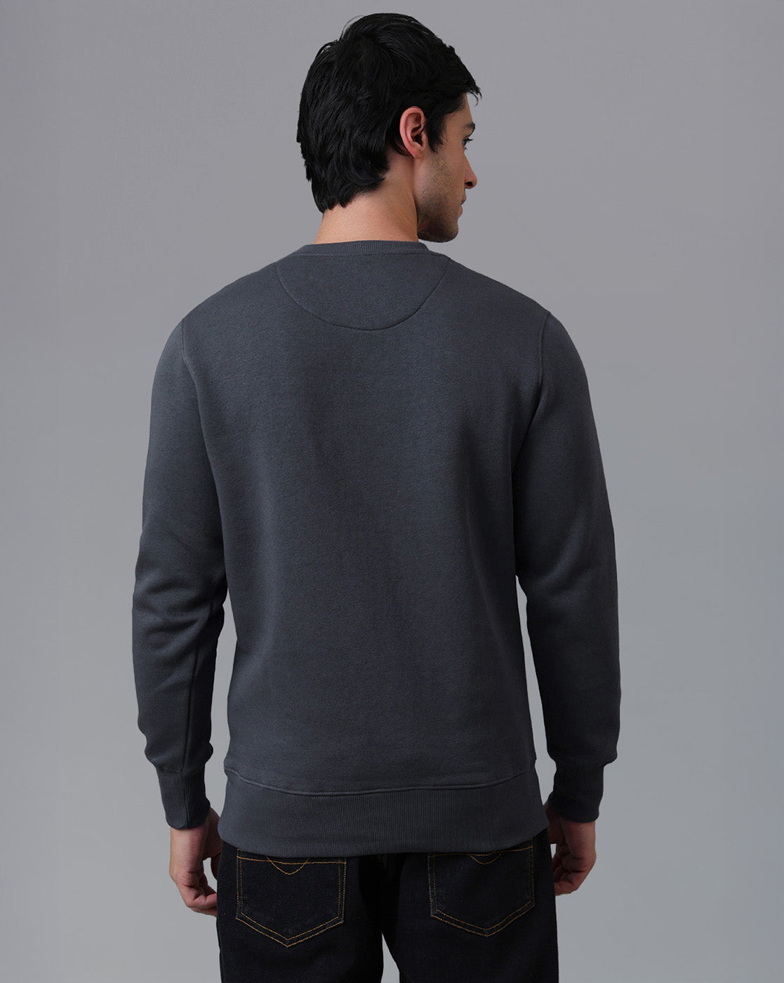 Black Panther Printed Regular Fit Sweatshirt For Men