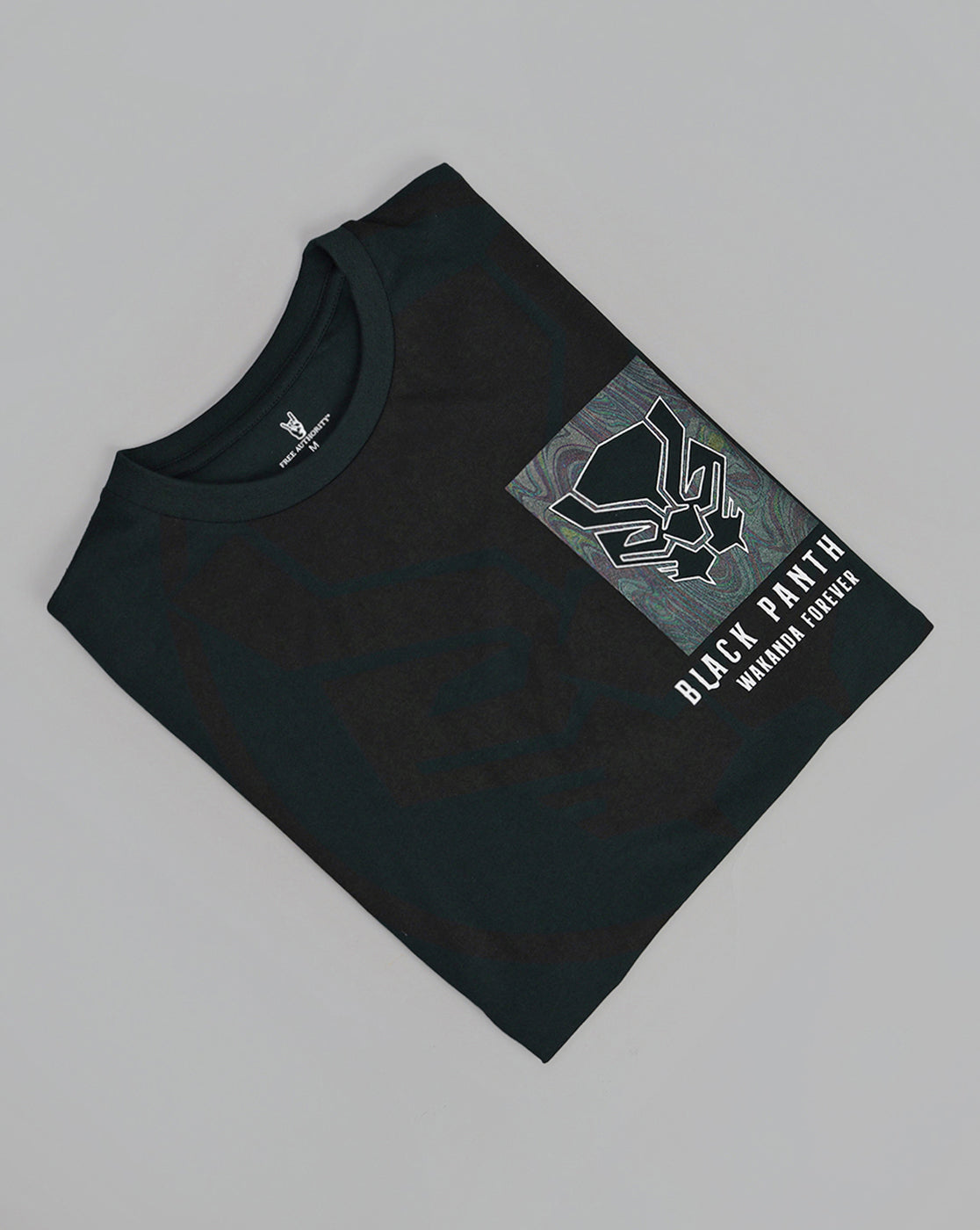 Black Panther Printed Regular Fit Tshirt For Men