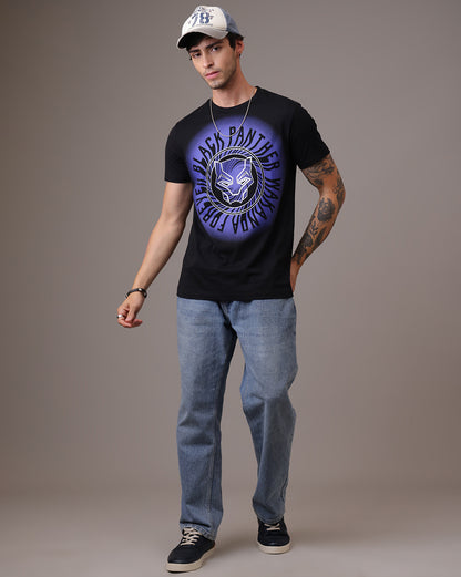 Black Panther Regular Fit Tshirt Men