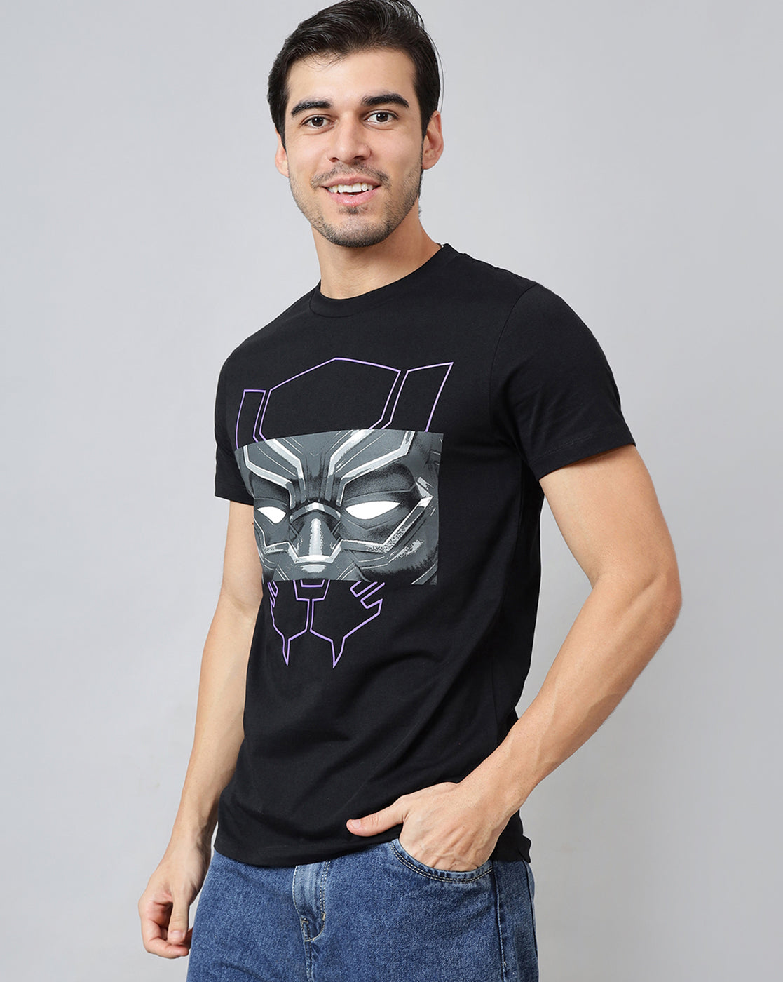 Black Panther Regular Fit Tshirt Men