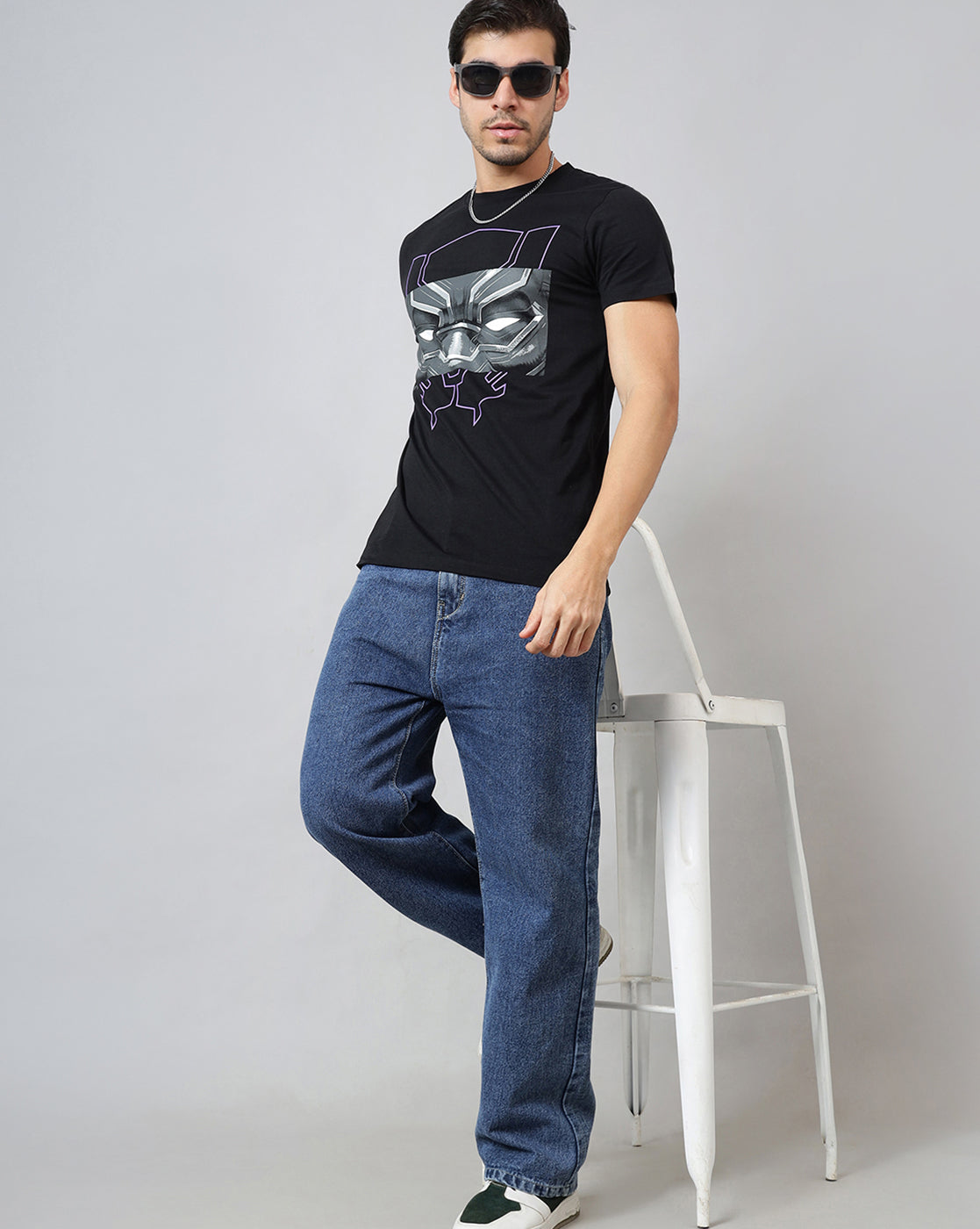 Black Panther Regular Fit Tshirt Men