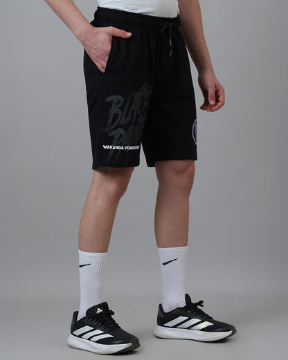 Black Panther  Regular Fit Shorts  Men