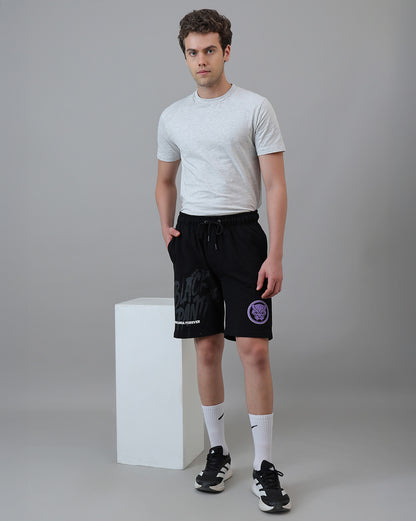 Black Panther  Regular Fit Shorts  Men