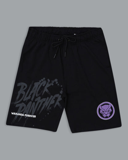 Black Panther  Regular Fit Shorts  Men