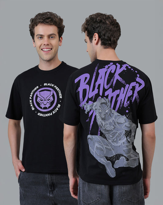 Black Panther Printed Oversized Tshirt For Men