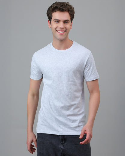 Men Grey Regular Fit Tshirt