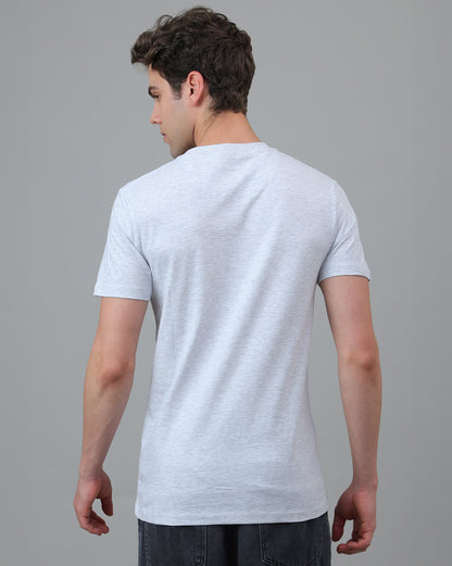 Men Grey Regular Fit Tshirt