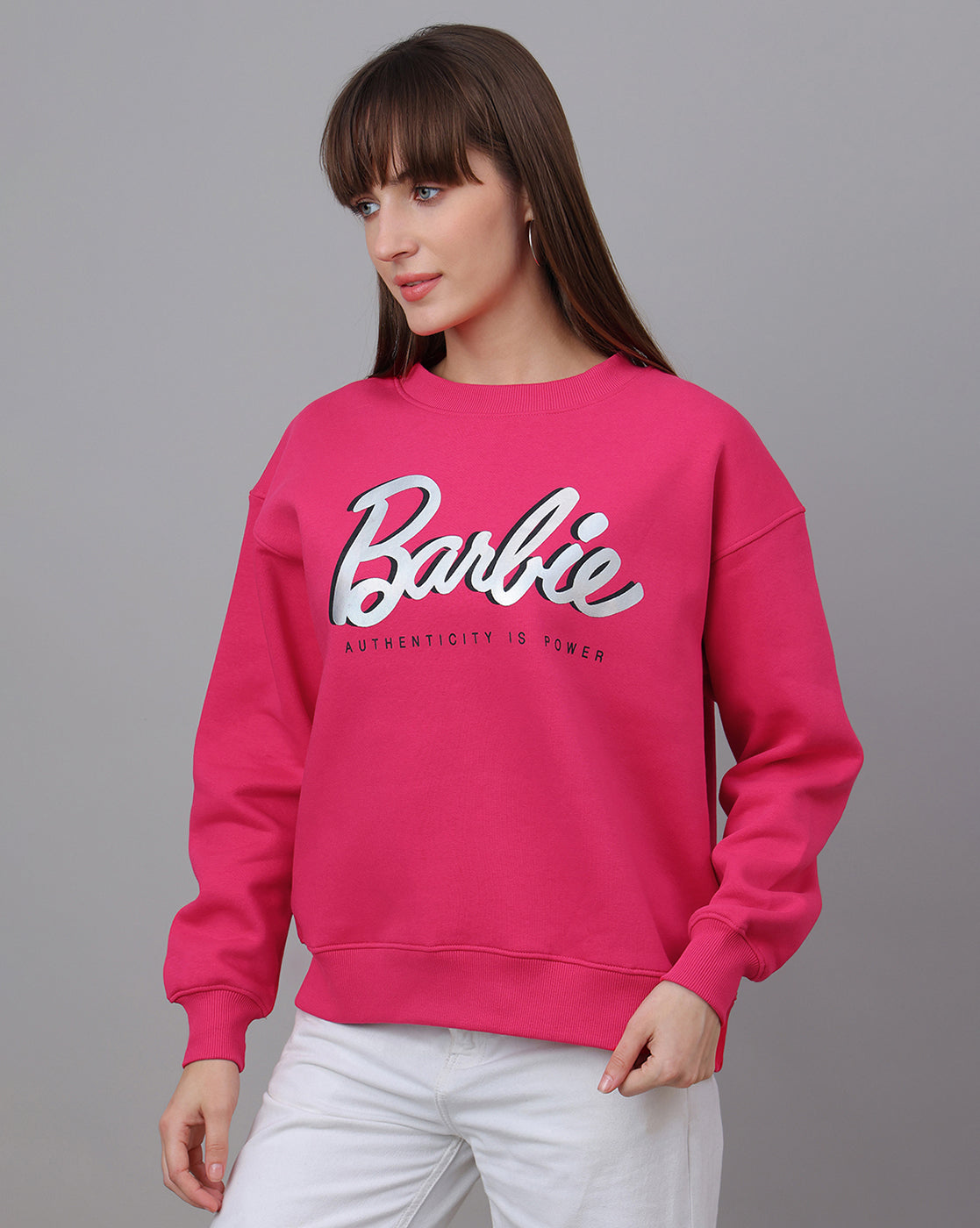 Barbie Printed Relaxed Fit Sweatshirt For Women
