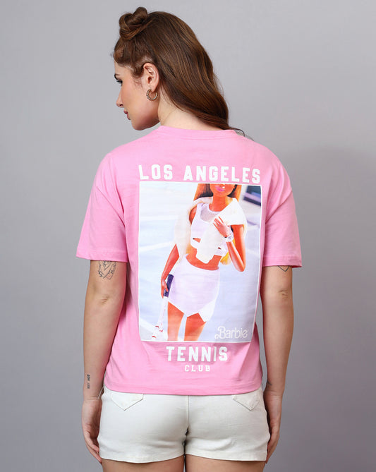 Barbie Printed Regular Fit Tshirt For Women