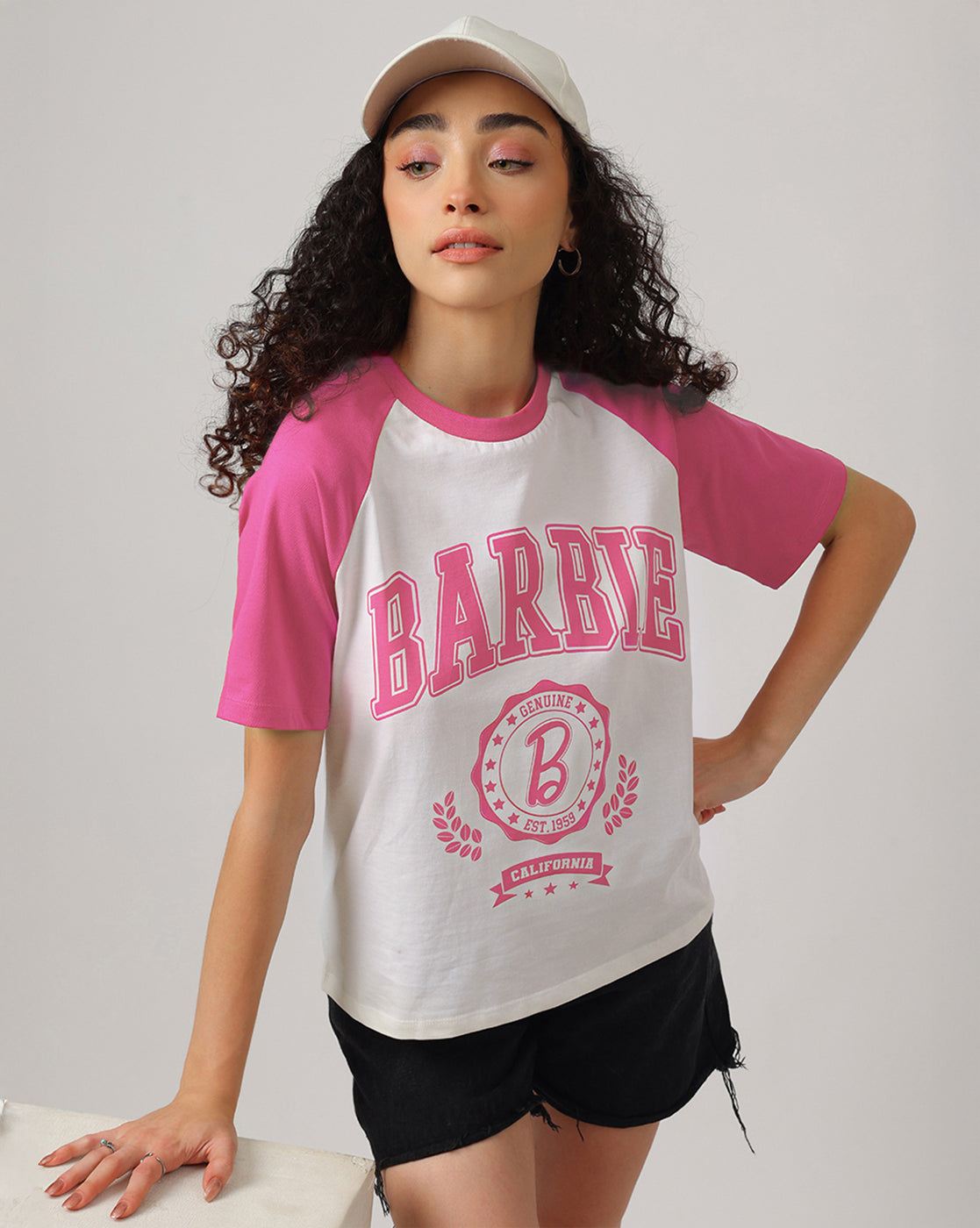 Barbie Regular Fit Raglan Tshirt Women