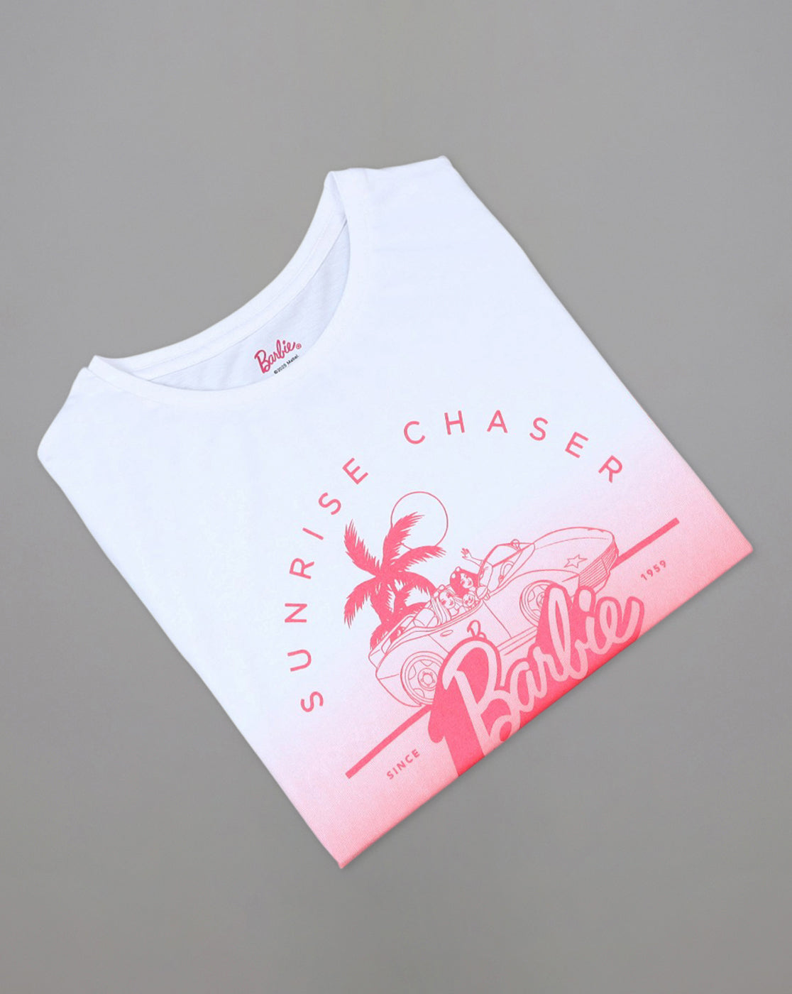 Barbie Printed Regular Fit Tshirt For Women