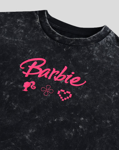 Barbie The Icon Acid Wash Regular Fit Tshirt