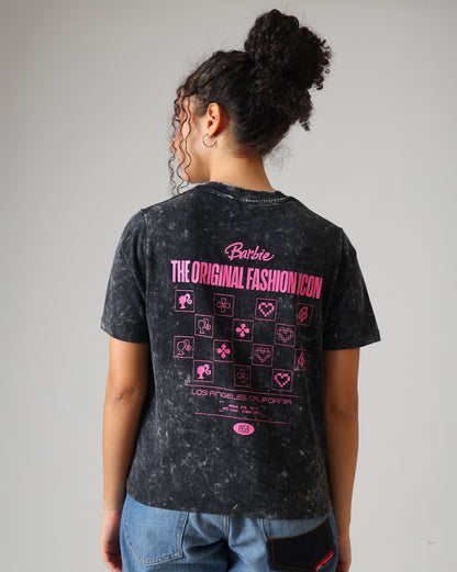 Barbie The Icon Acid Wash Regular Fit Tshirt