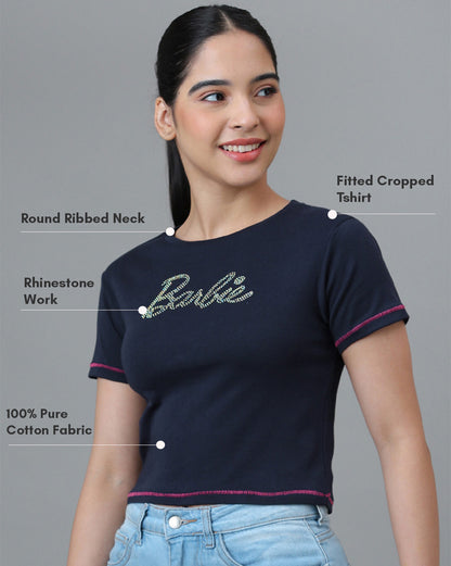 Barbie Rhinestones Baby Tee