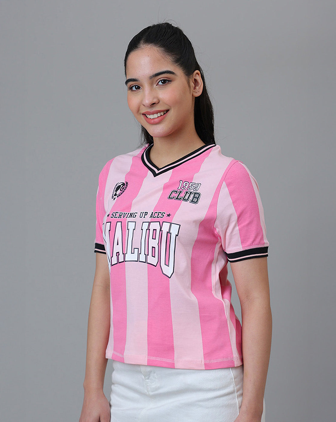 Barbie Printed Regular Fit Tshirt For Women