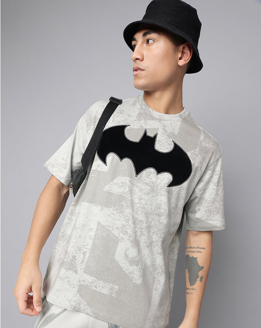 Batman Grey Oversized Tshirt Men