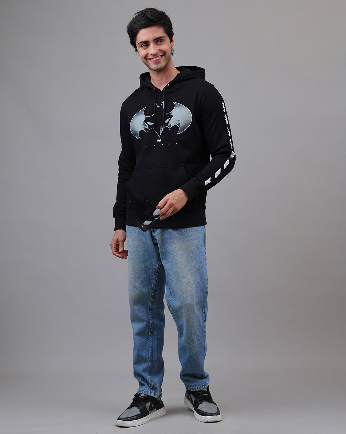 Batman Printed Regular Fit Hoodie For Men