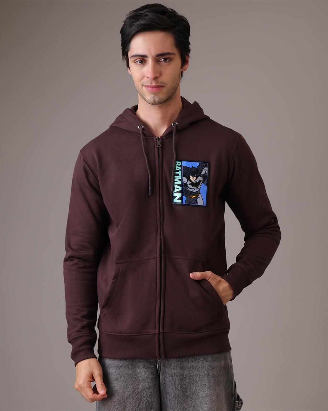 Batman  Regular Fit Zipper Hoodie  Men