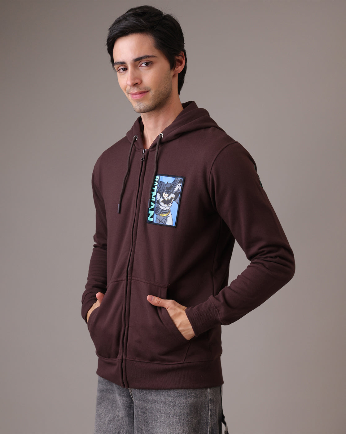 Batman  Regular Fit Zipper Hoodie  Men
