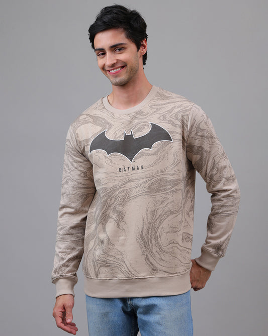 Batman Printed Regular Fit Sweatshirt For Men