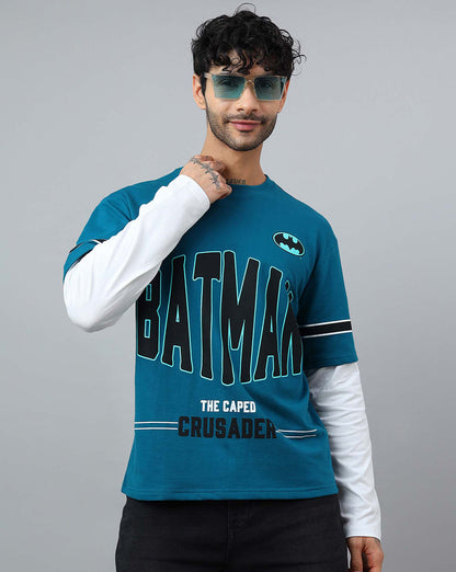 Batman The Caped Crusader Doctor Sleeve Oversized Tshirt  Men