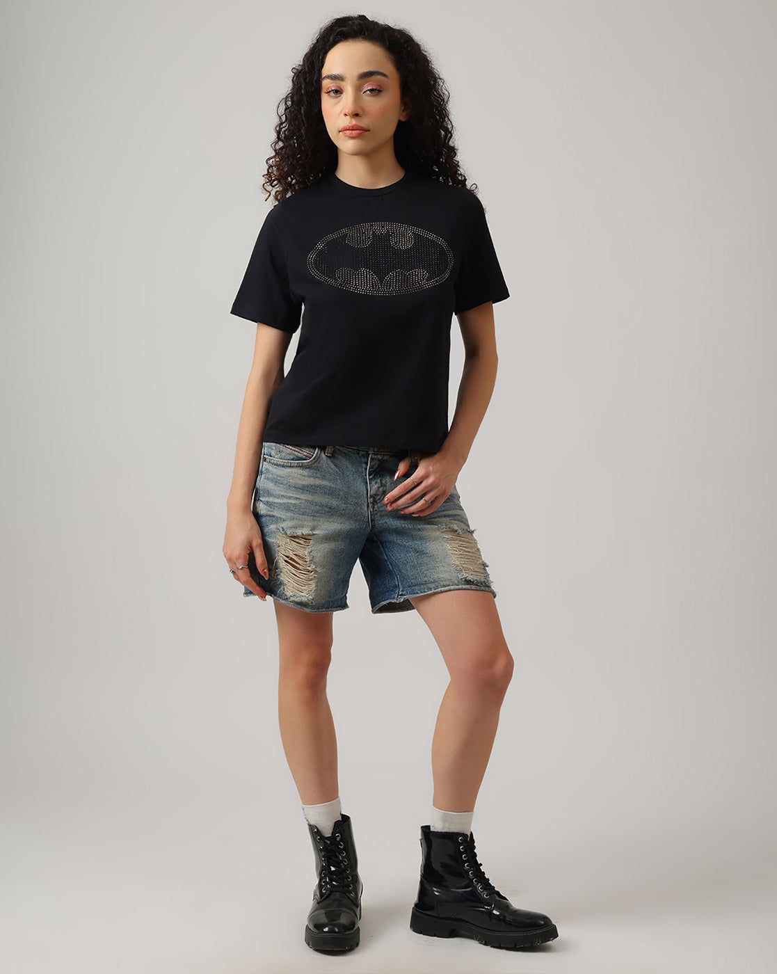 Batman Rhinestones Regular Fit Tshirt