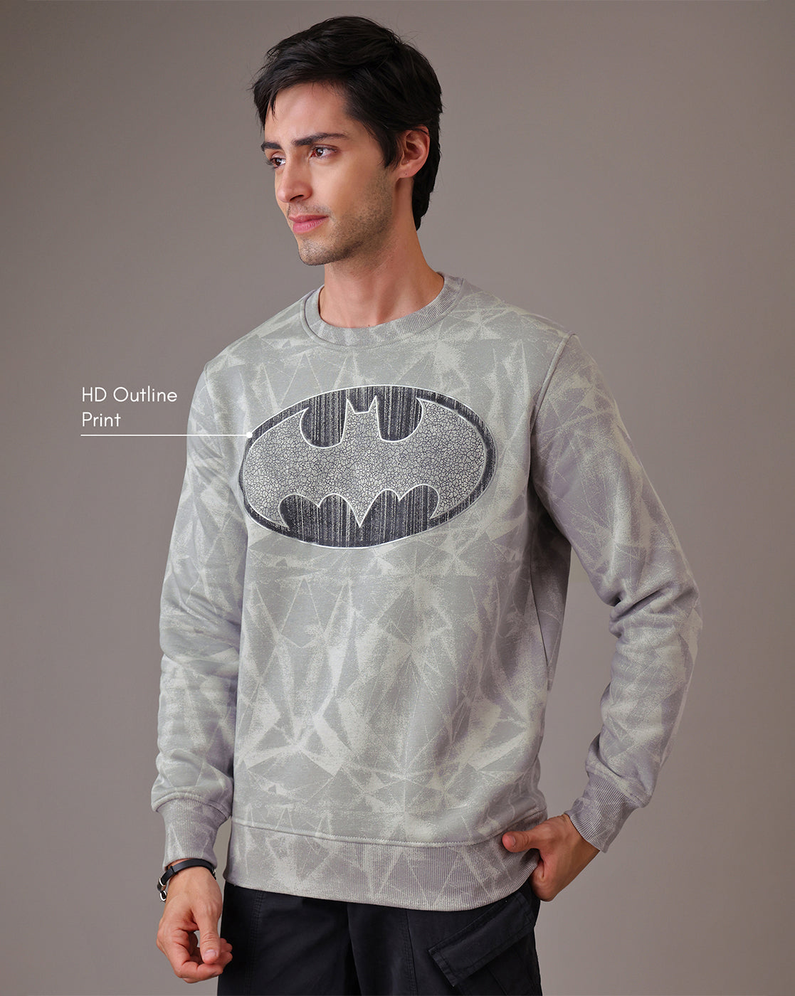Batman Regular Fit Sweatshirt  Men