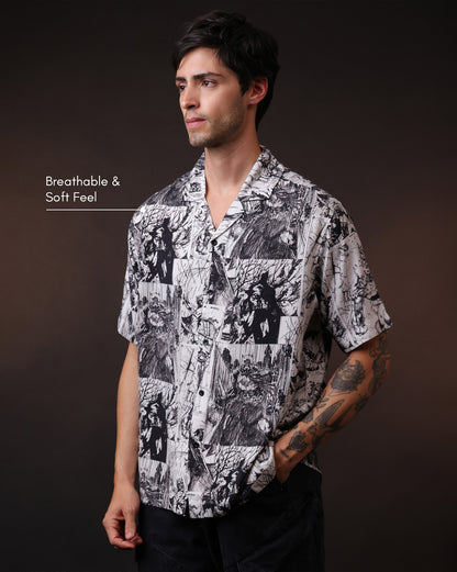 Batman Arkham Adventures Regular Fit Casual Shirt